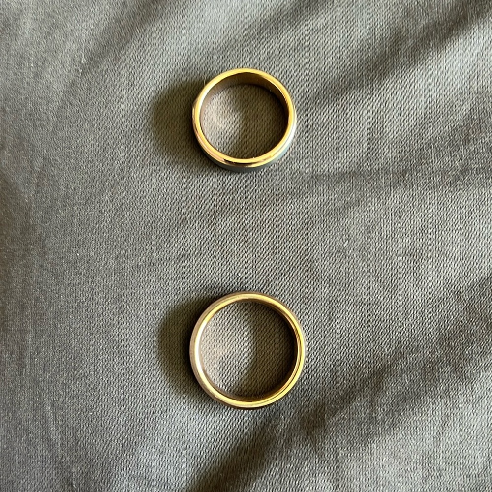 Rose gold titanium men’s  rings